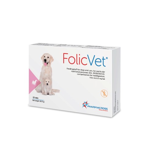 Folic Vet, (N15) tabletės Folic Vet, (N15) tabletės